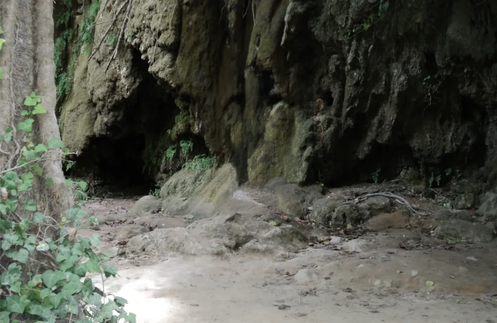Trauma's zijn overweldigend en moeten daarom diep weggestopt worden en blijven zoals op deze afbeelding een donkere grot wat niet gezien kan worden uit het licht houdt. Zelfresonantie