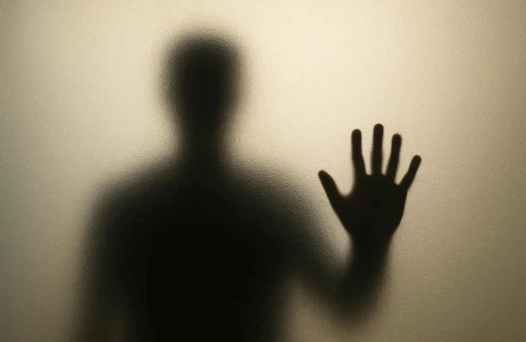 Symbool voor de onzichtbare muur van controle tussen je hoofd en je gevoel