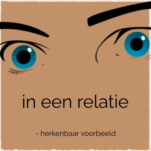 Herkenbaar voorbeeld in een relatie. Redder en slachtoffer