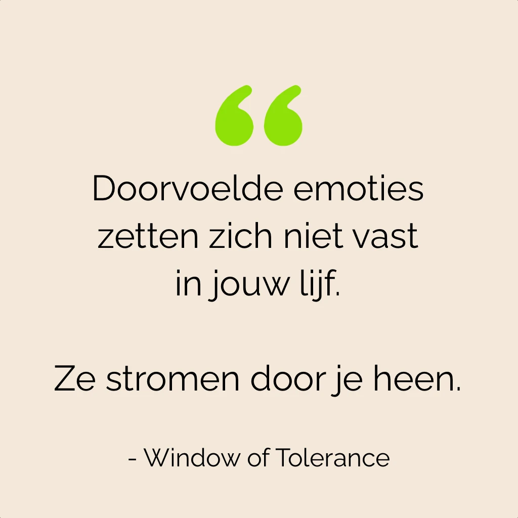 Emoties willen doorvoeld worden. Anders zetten ze zich vast in je lichaam en kan de energie niet meer stromen.